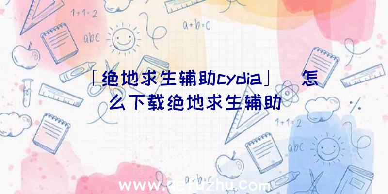 「绝地求生辅助cydia」|怎么下载绝地求生辅助